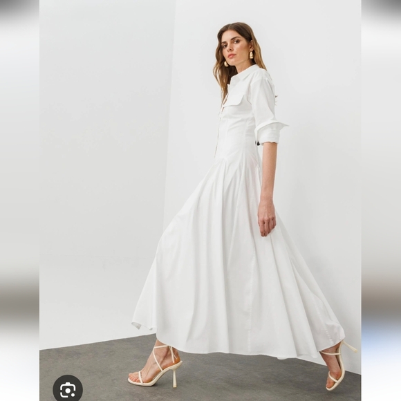 Chic White Maxi Dress - Picture 2 of 6